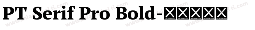 PT Serif Pro Bold字体转换